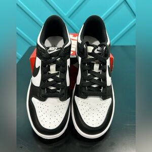Nike Dunk Low Black and White Big Kids Shoes - Size 4.5